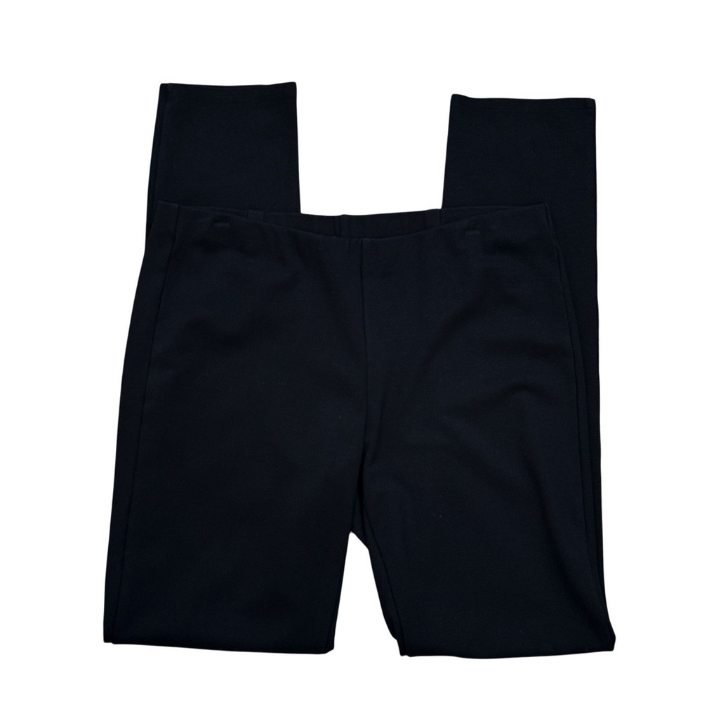 Eileen Fisher Women's S Pull On Ponte Pant Black Slim Leg EUC 30"